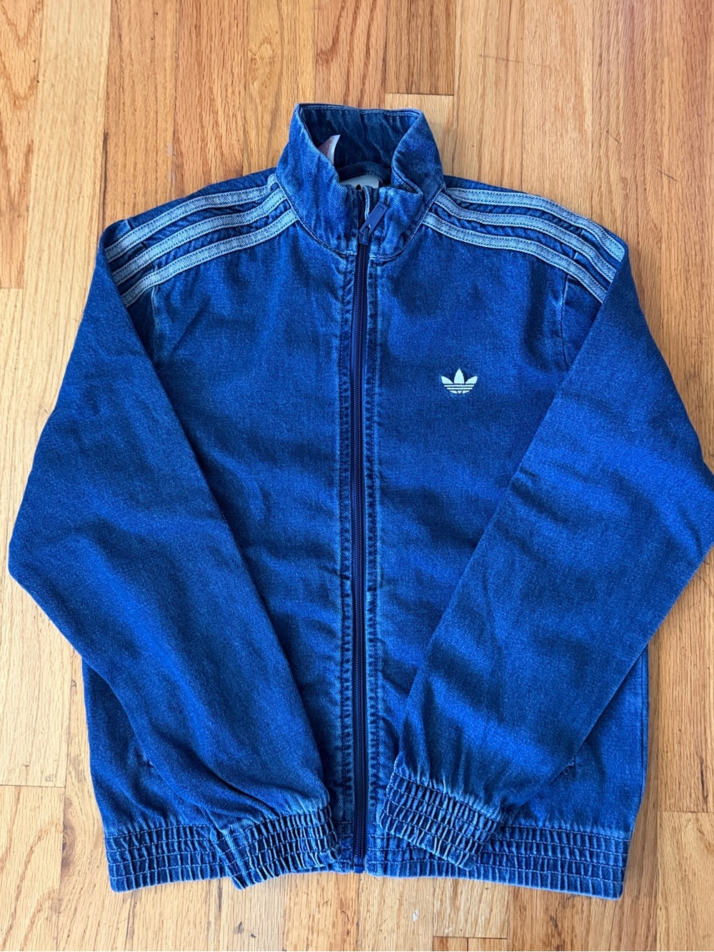adidas original denim firebird jacket